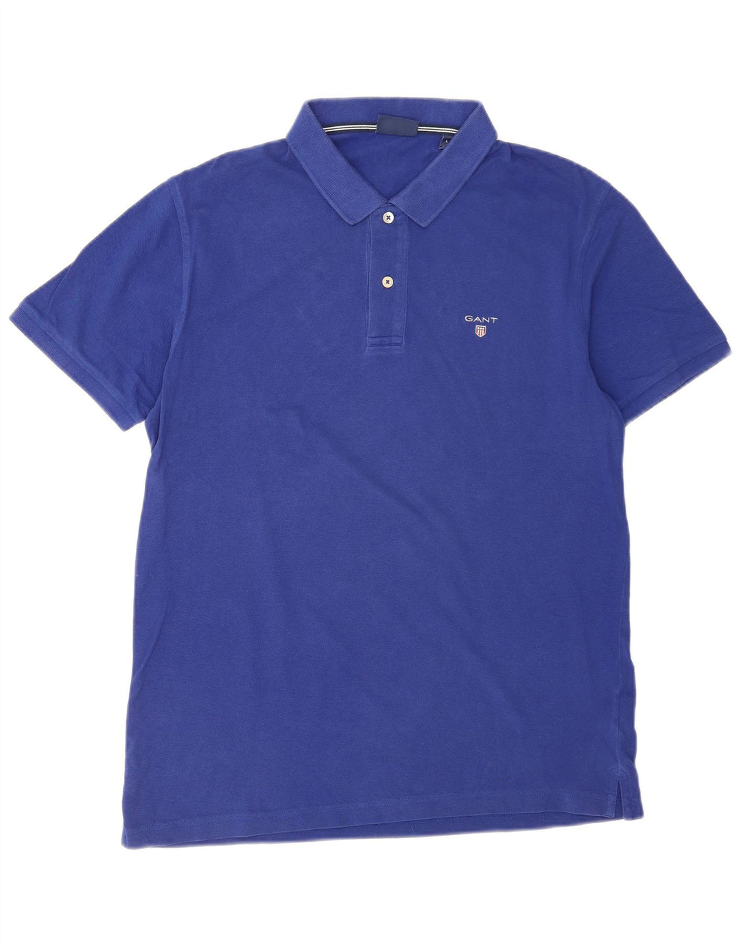 Polo da uomo Gant grande in cotone blu