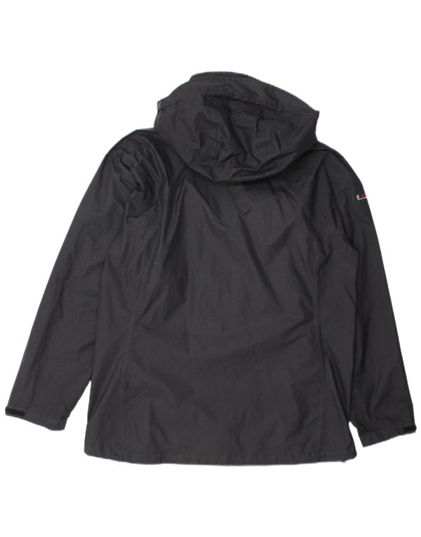 Giacca antipioggia con cappuccio da donna Berghaus UK 14 grande nylon grigio