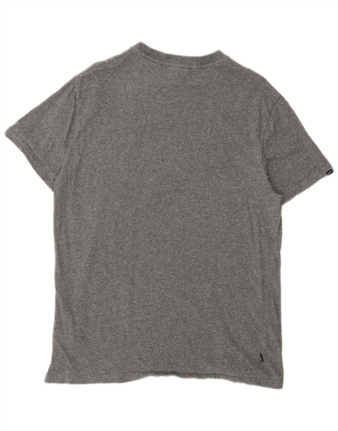 T-shirt da uomo Superdry Top grande in cotone chiazzato grigio