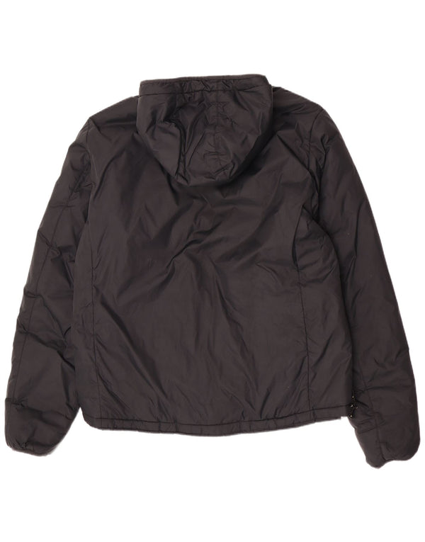 Giacca a vento reversibile con cappuccio da uomo Mistral UK 42 XL nera in poliammide