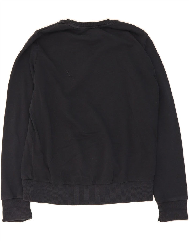 UNDER ARMOUR Womens Oversized Graphic Sweatshirt Jumper UK 10 Small Black Vintage Under Armour and Second-Hand Under Armour from Messina Hembry 
