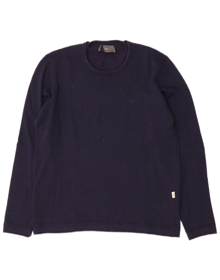 Maglione maglione girocollo da uomo Liu Jo piccolo blu navy