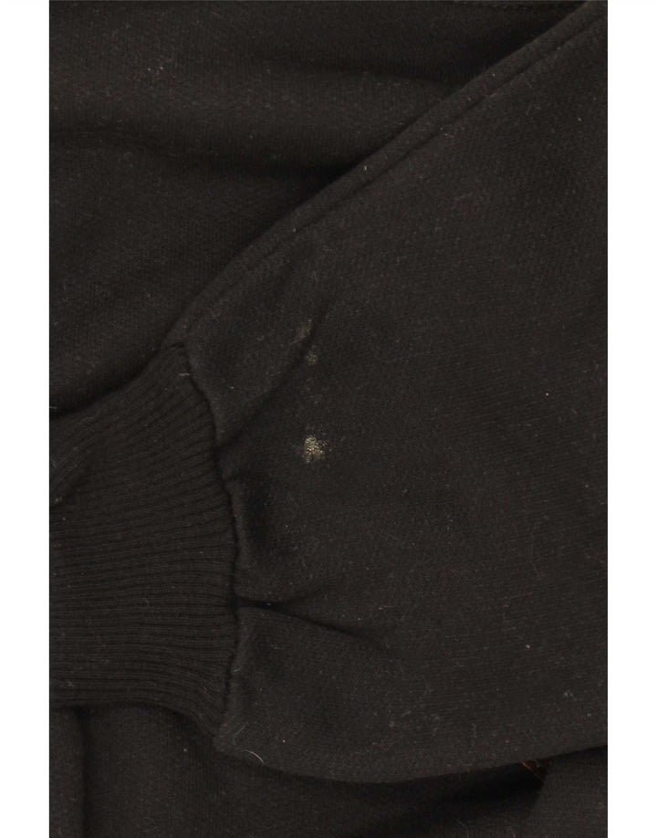 Felpa grafica da uomo vintage maglione XL cotone nero