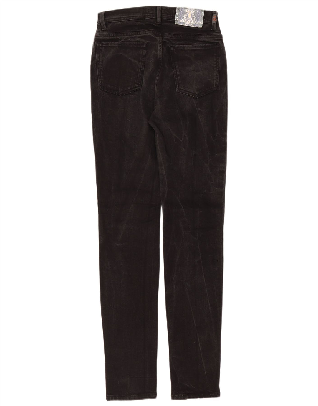 Jeans Dritti Donna Trussardi W26 L31 Cotone Nero