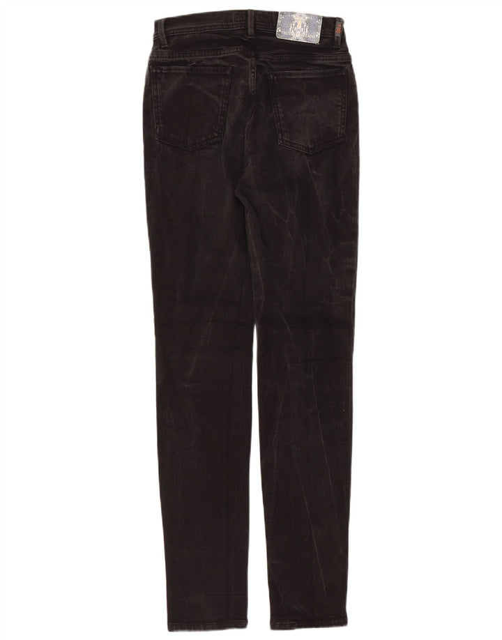 Jeans Dritti Donna Trussardi W26 L31 Cotone Nero