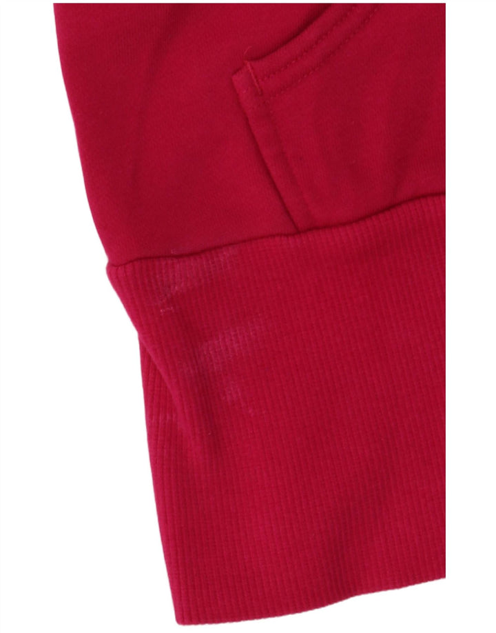 Felpa con cappuccio grafica corta ADIDAS da donna IT 36 XS cotone rosa