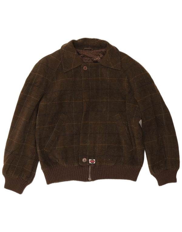 Giacca bomber da uomo Pierre Cardin UK 42 XL a quadri kaki