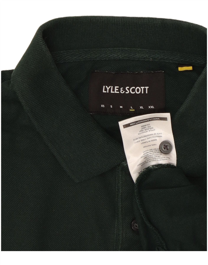 Polo da uomo Lyle & Scott grande in cotone verde