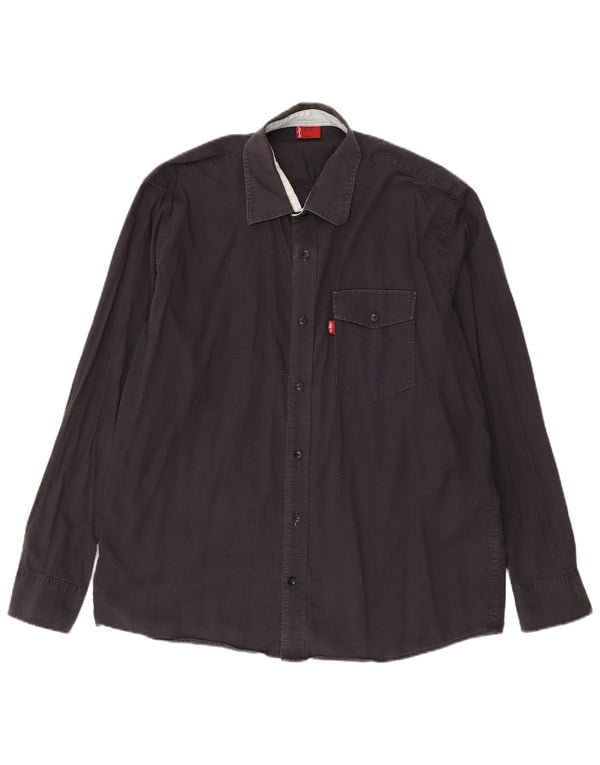 Camicia da uomo Levi's XL in cotone grigio