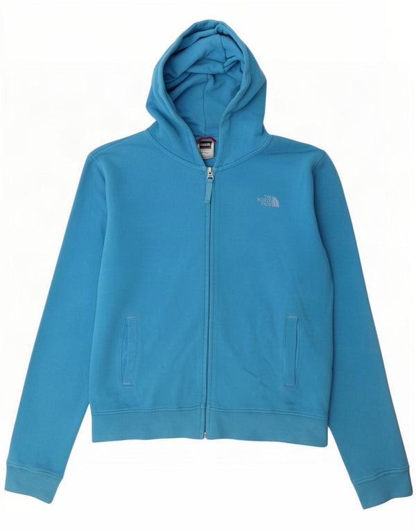 Felpa con cappuccio e zip grafica per ragazze The North Face 14-15 anni XL in cotone blu