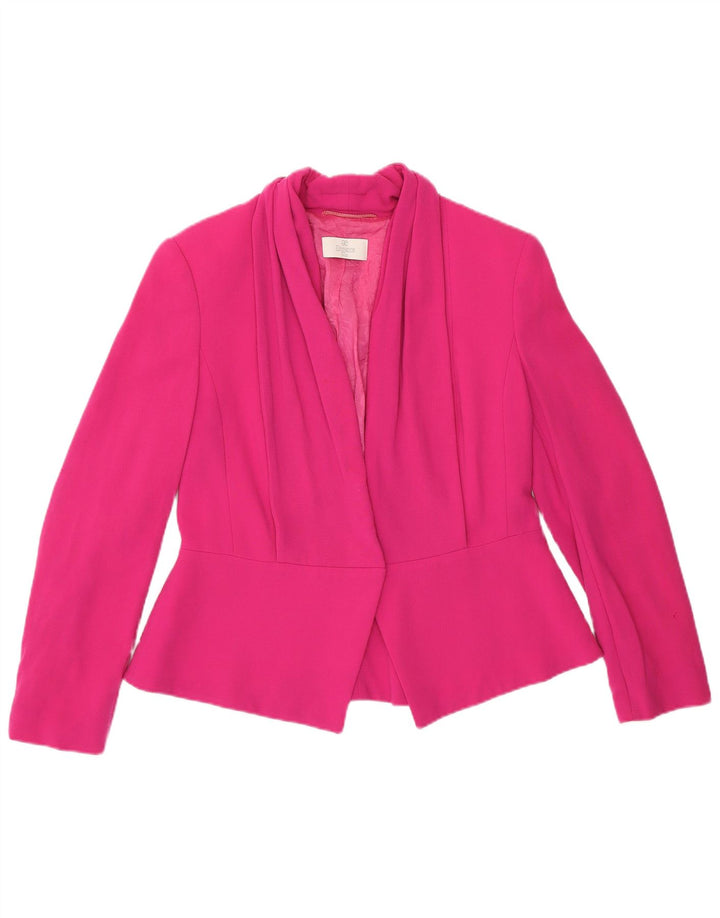 Giacca blazer da donna Elegance UK 14 Lana rosa medio