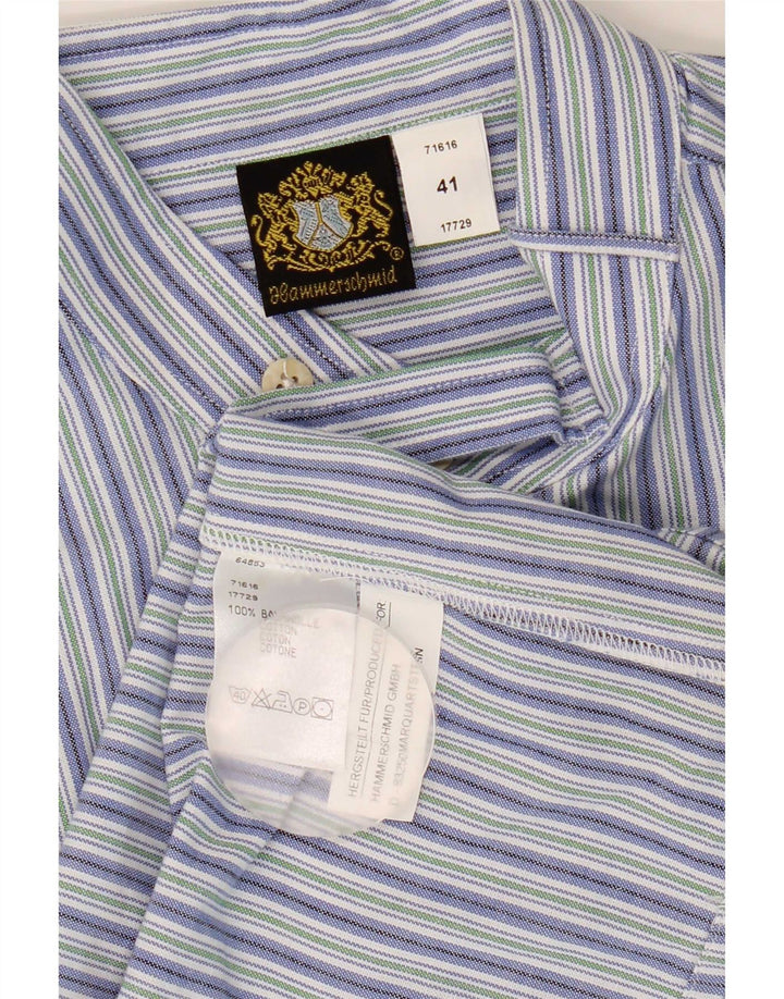Hammerschmid Camicia pullover da uomo taglia 41 grande a righe multicolore