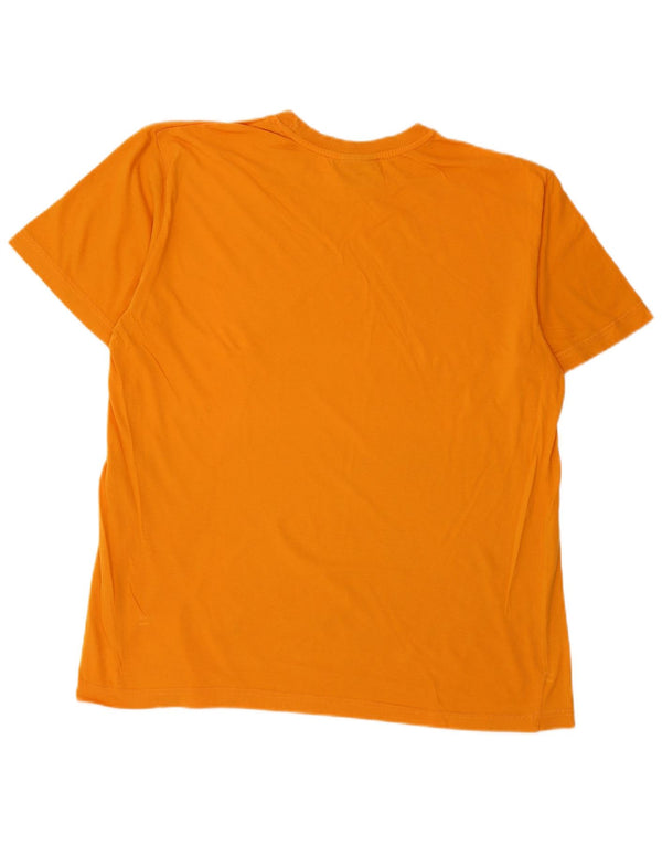 DIADORA T-shirt grafica da uomo Top Large in cotone arancione