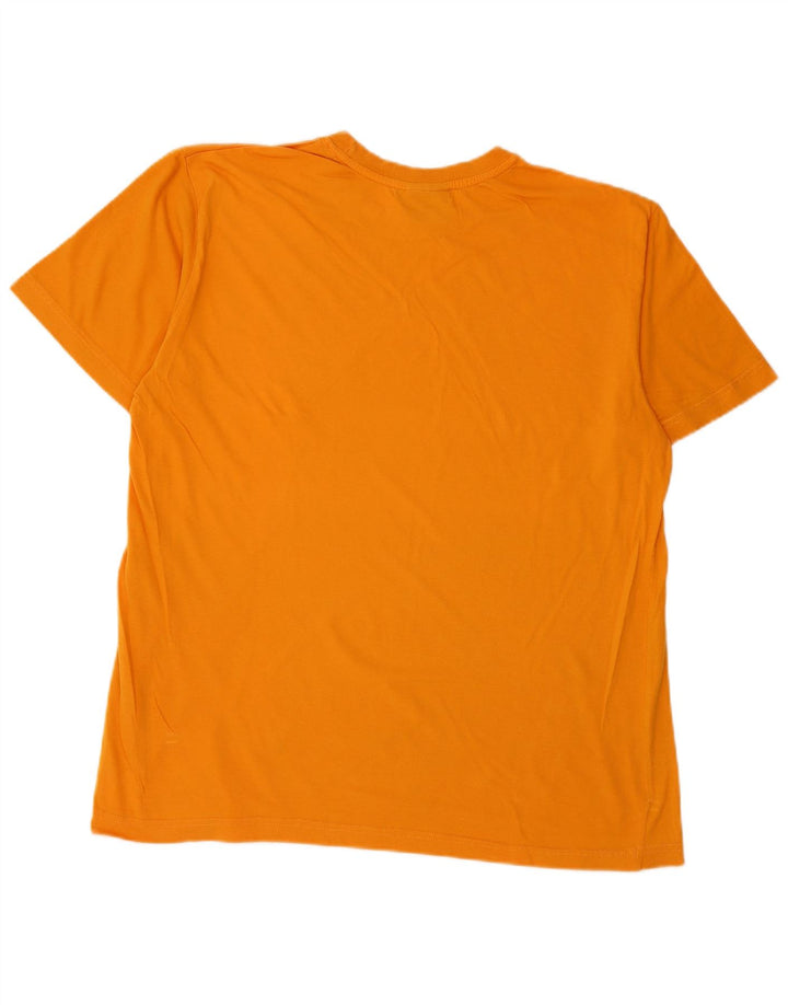 DIADORA T-shirt grafica da uomo Top Large in cotone arancione