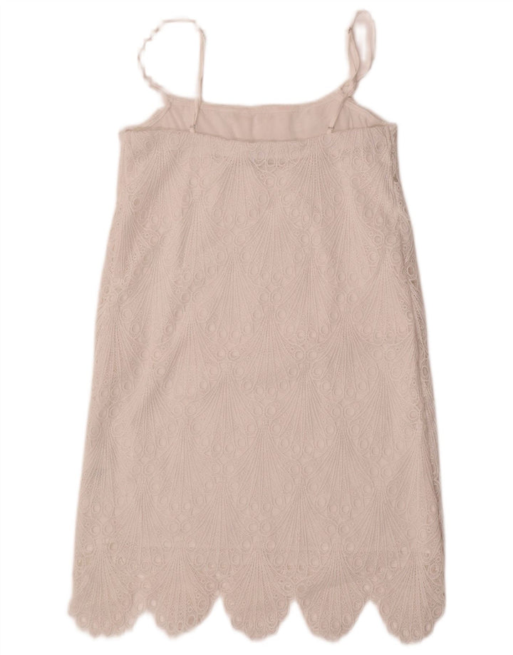 Zara prendisole da donna UK 8 piccolo bianco floreale poliestere