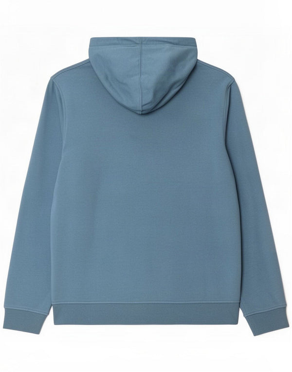 Calvin Klein Maglia con cappuccio grafica da uomo grande in cotone blu