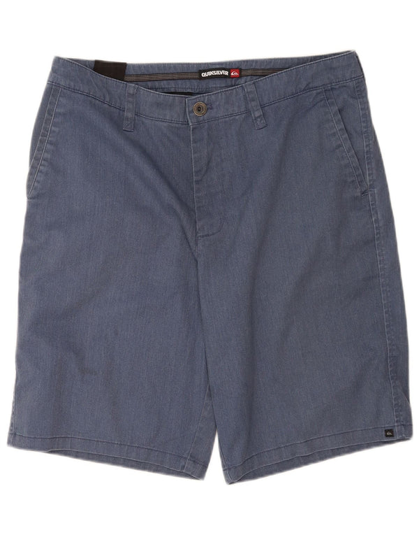 Pantaloncini chino da uomo Quiksilver W33 in cotone blu medio