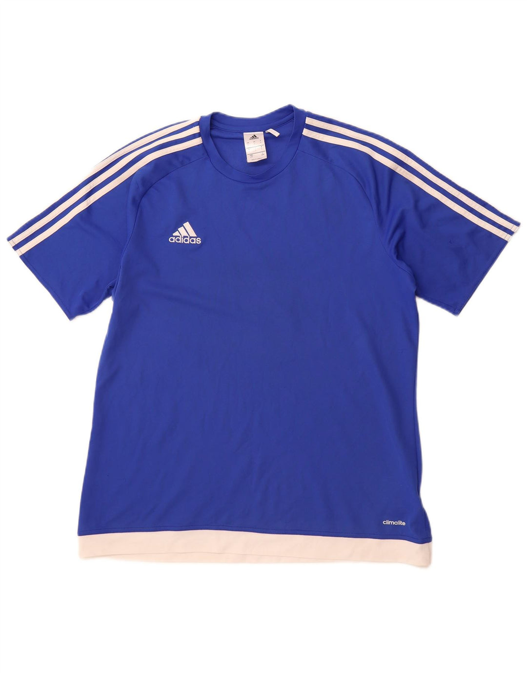 T-shirt ADIDAS da uomo Climalite Top grande blu in poliestere