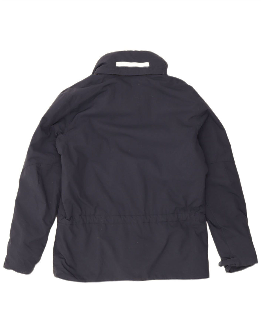Giacca a vento con cappuccio da uomo Slam UK 36 piccola in nylon blu navy