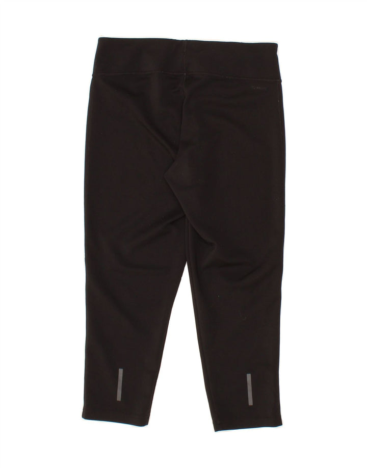 ADIDAS Womens Climalite Capri Leggings UK 8/10 Small  Black Polyester Vintage Adidas and Second-Hand Adidas from Messina Hembry 