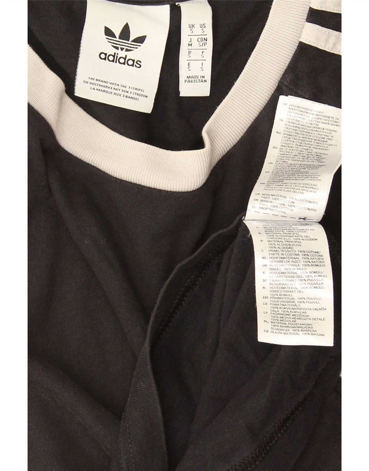 T-shirt Adidas da uomo Top Small in cotone nero