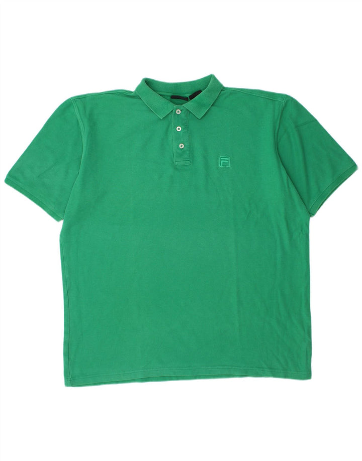 Polo da uomo FILA 2XL cotone verde