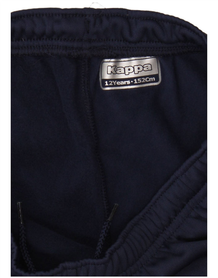 Pantaloncini sportivi Bermuda Kappa da ragazzo 11-12 anni in poliestere blu navy