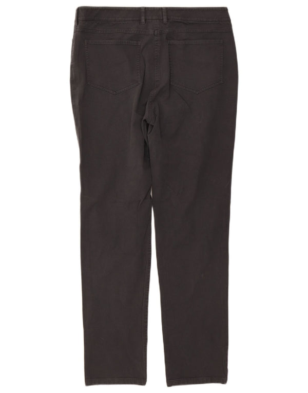 Pantaloni casual slim fit da donna Hobbs UK 14 Large W32 L29 Cotone grigio