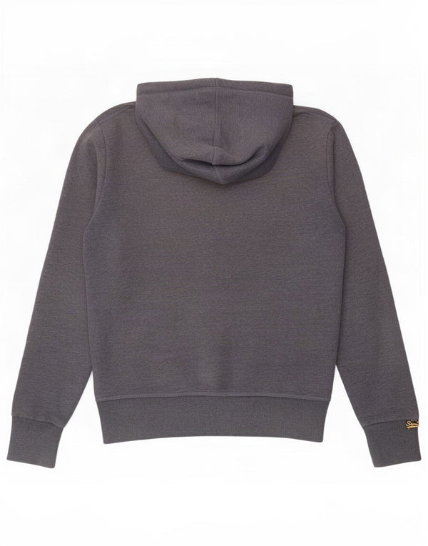 Felpa con cappuccio grafica da uomo Superdry XL in cotone blu navy