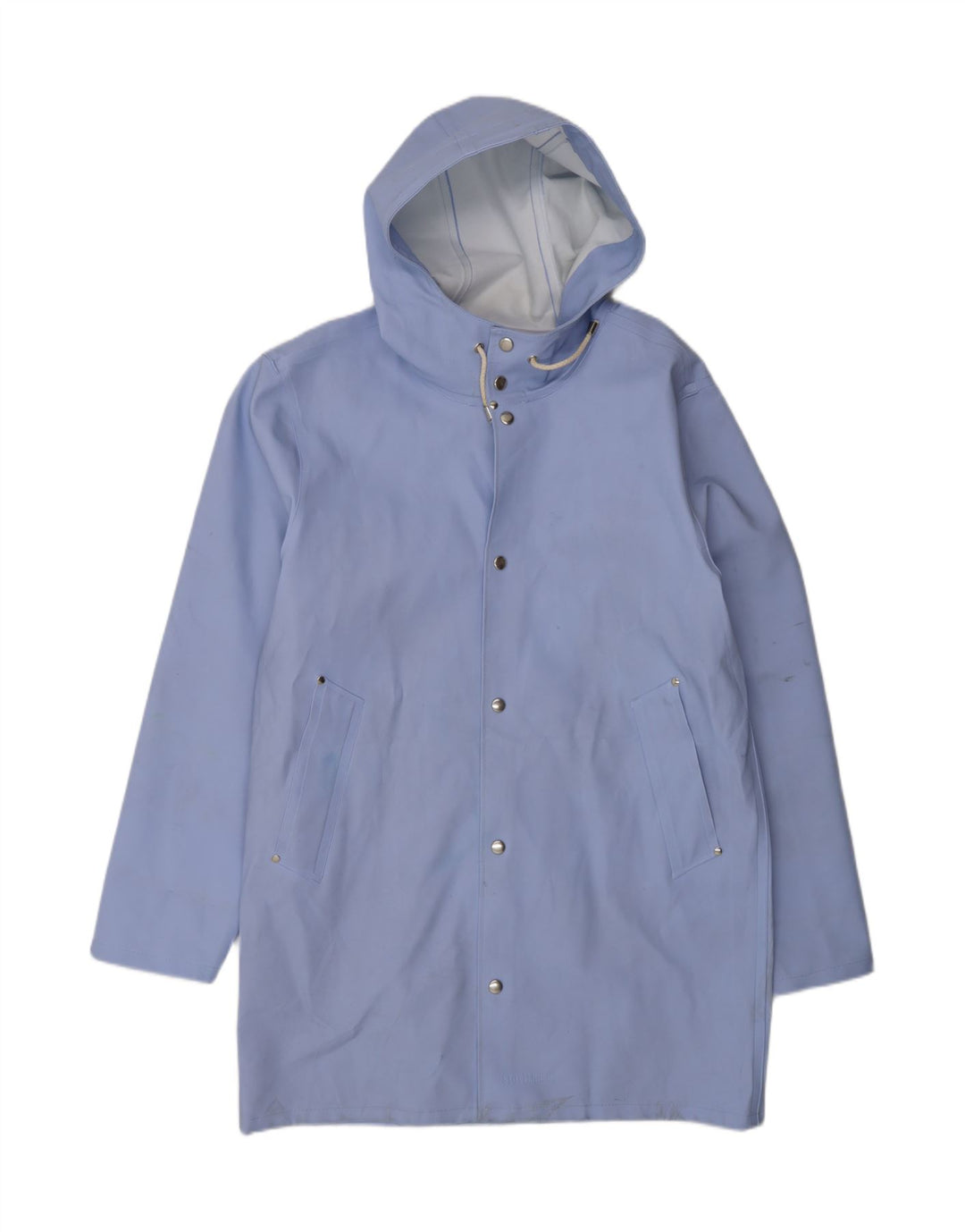 Impermeabile con cappuccio da uomo Stutterheim UK 40 grande cotone blu