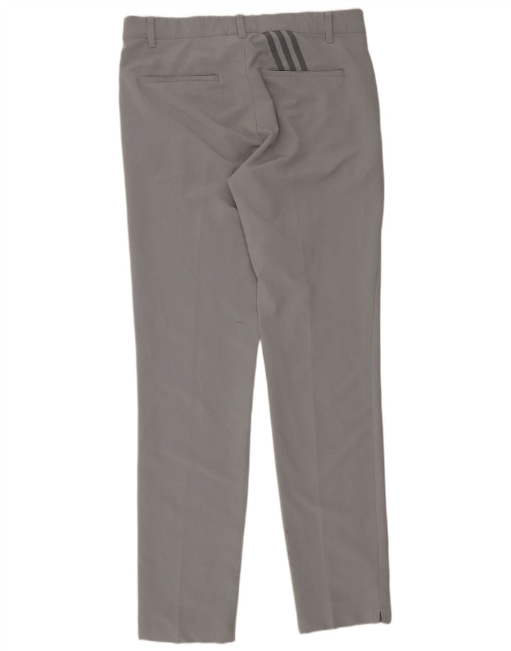 Pantaloni chino slim da donna Adidas W32 L34 poliestere grigio