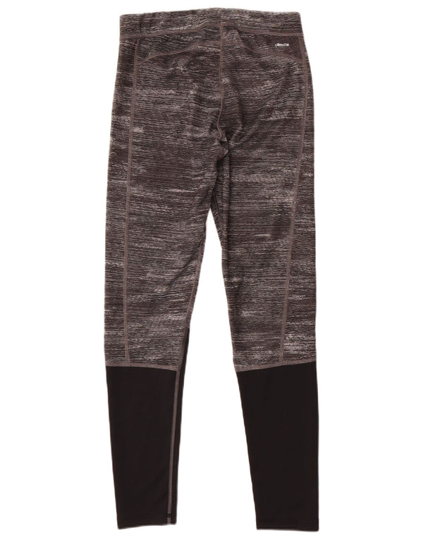 Leggings Adidas Tech Fit da donna UK 12/14 Poliestere color block grigio medio
