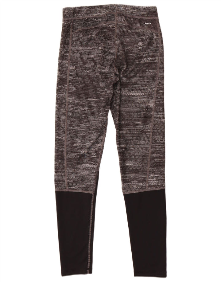 Leggings Adidas Tech Fit da donna UK 12/14 Poliestere color block grigio medio