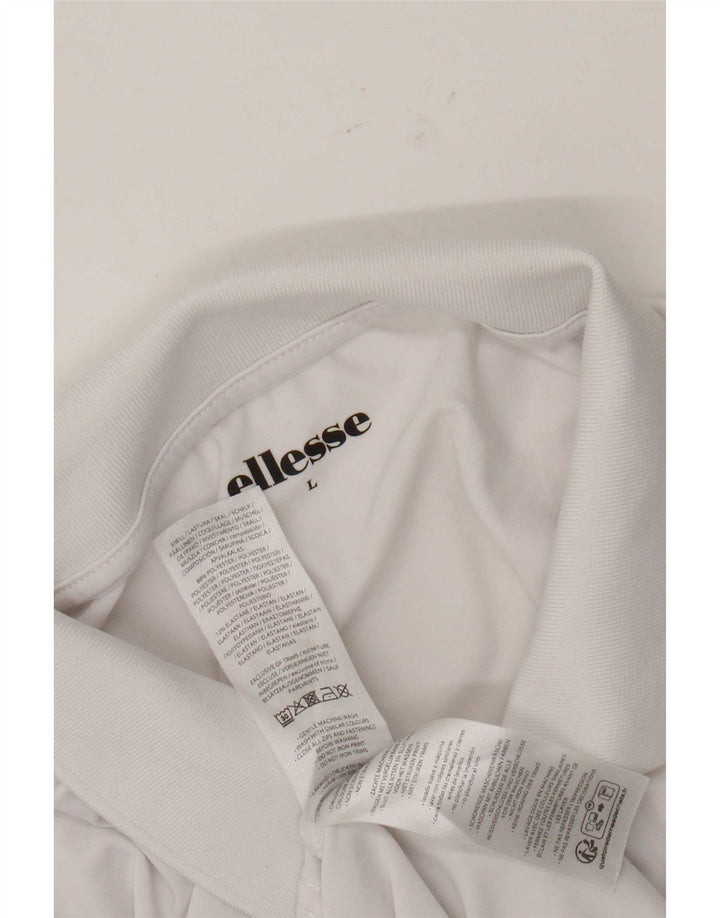 Polo da uomo Ellesse grande bianca in poliestere