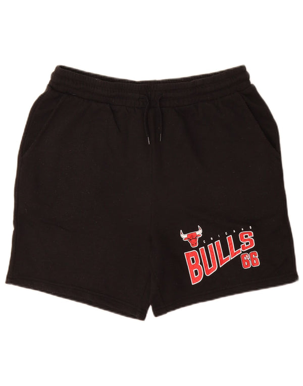 Pantaloncini sportivi grafici NBA Chicago Bulls da ragazzo 15-16 anni in cotone nero