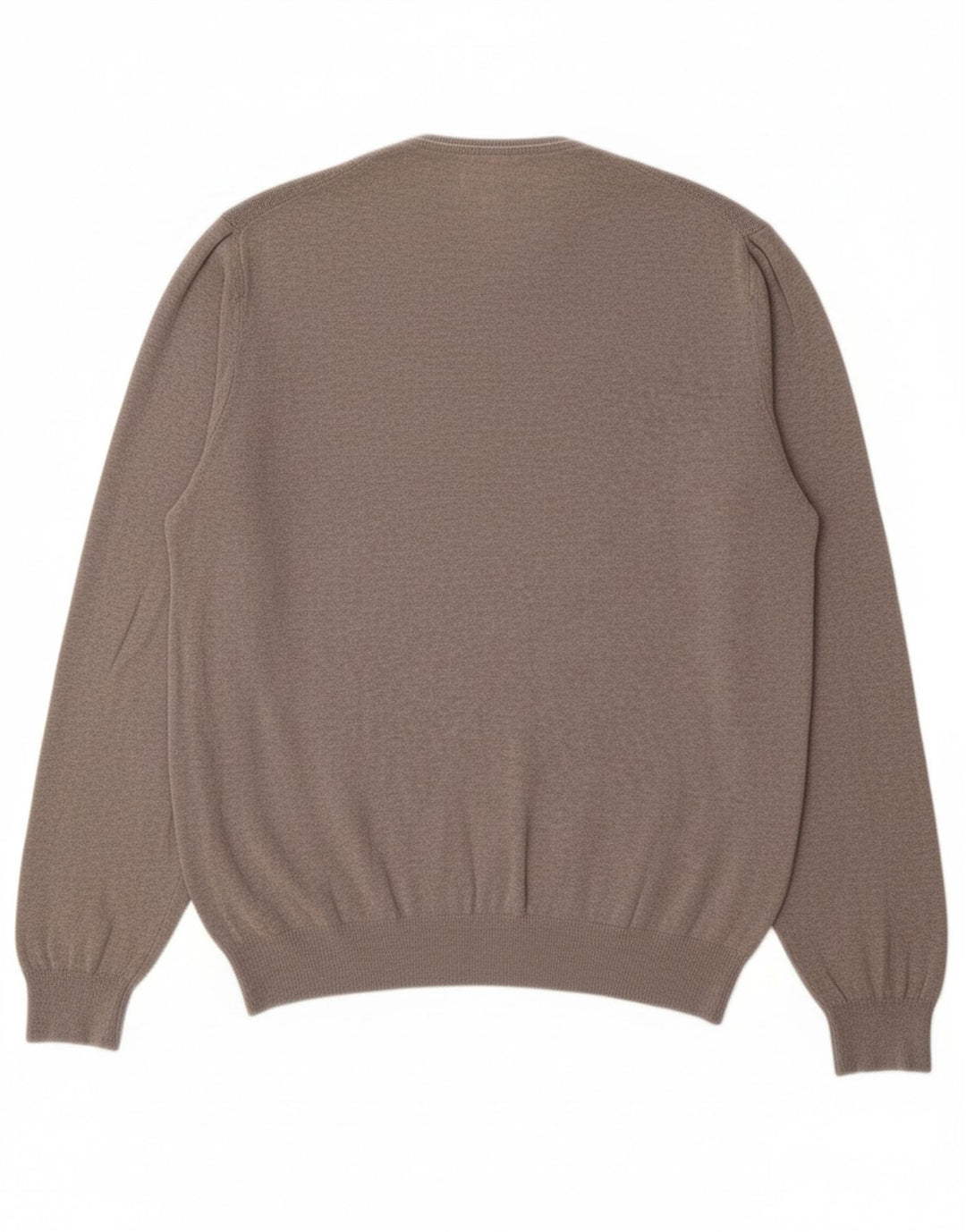 NERO GIARDINI Mens V-Neck Jumper Sweater IT 56 2XL Grey Cotton Vintage Nero Giardini and Second-Hand Nero Giardini from Messina Hembry 