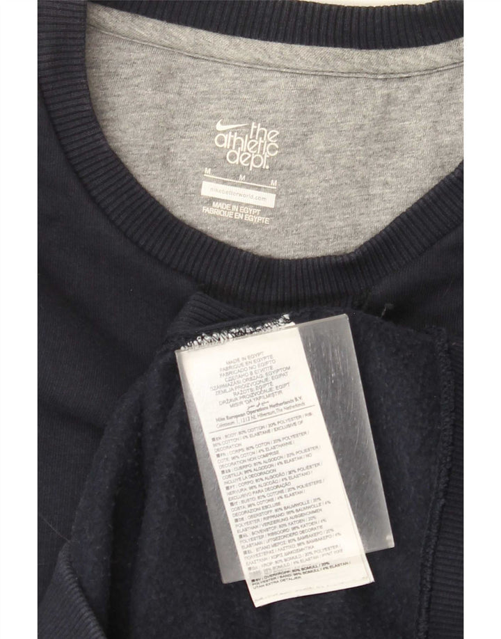 Felpa Nike da uomo in cotone medio blu navy