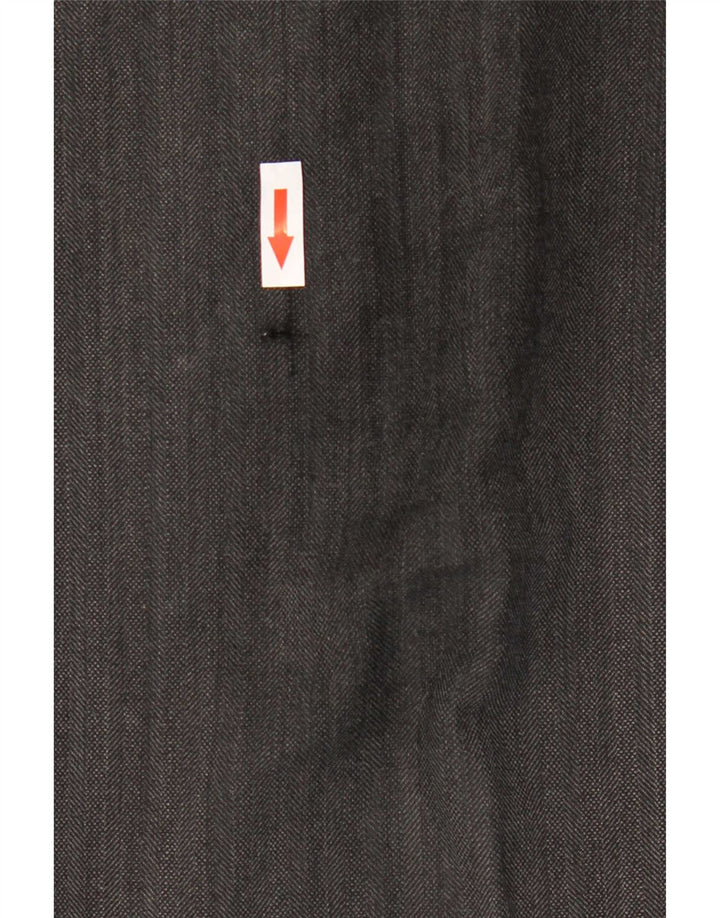 Pantaloni da abito dritti da uomo Marks & Spencer W36 L31 poliestere nero
