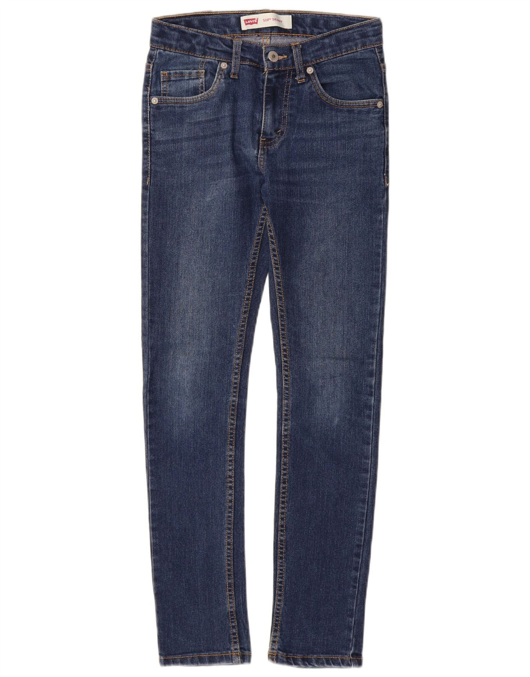 LEVI'S Jeans 510 skinny da ragazzo 11-12 anni W24 L28 Blu