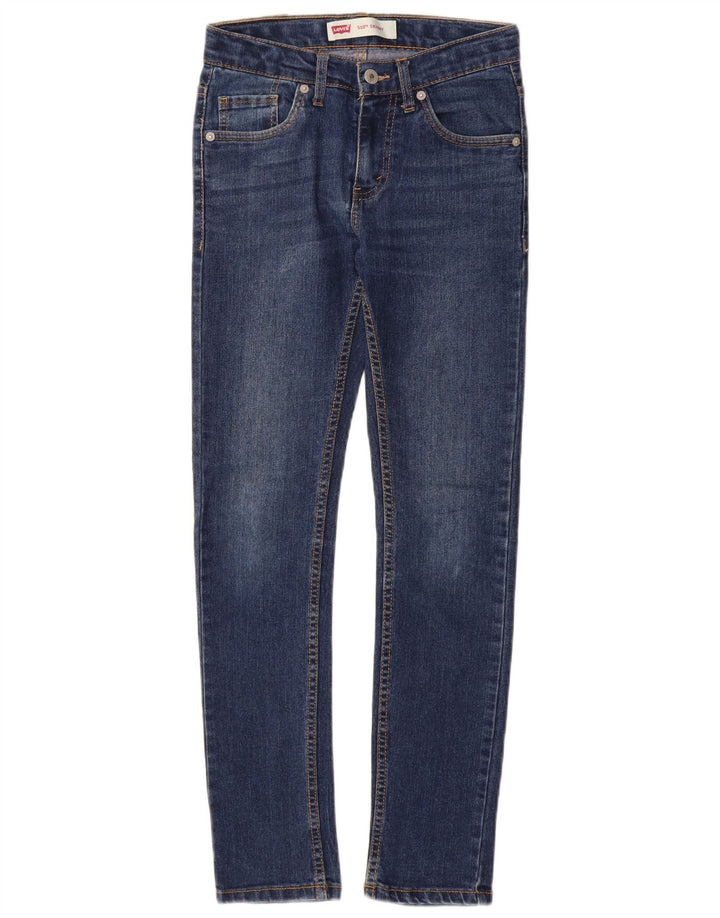 LEVI'S Jeans 510 skinny da ragazzo 11-12 anni W24 L28 Blu