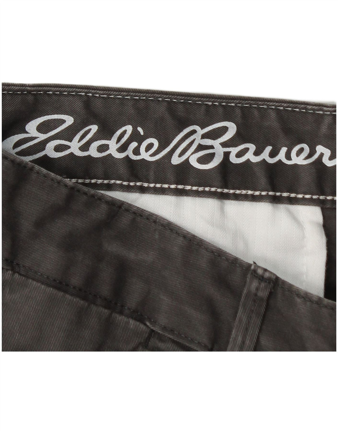 EDDIE BAUER Womens Straight Casual Trousers US 8 Medium W30 L28 Grey