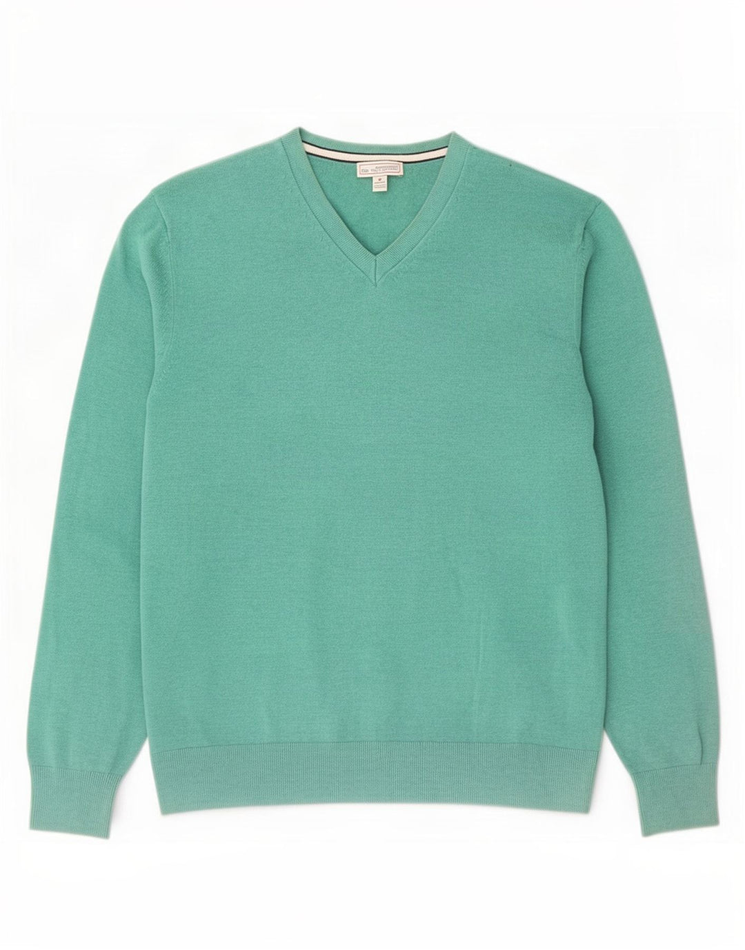 Maglione da uomo con scollo a V Gap in cotone verde medio