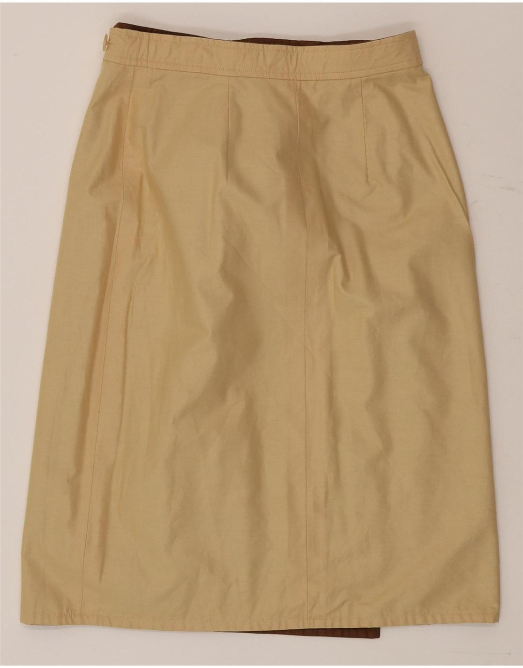 Gonna a portafoglio reversibile vintage da donna W30 marrone medio