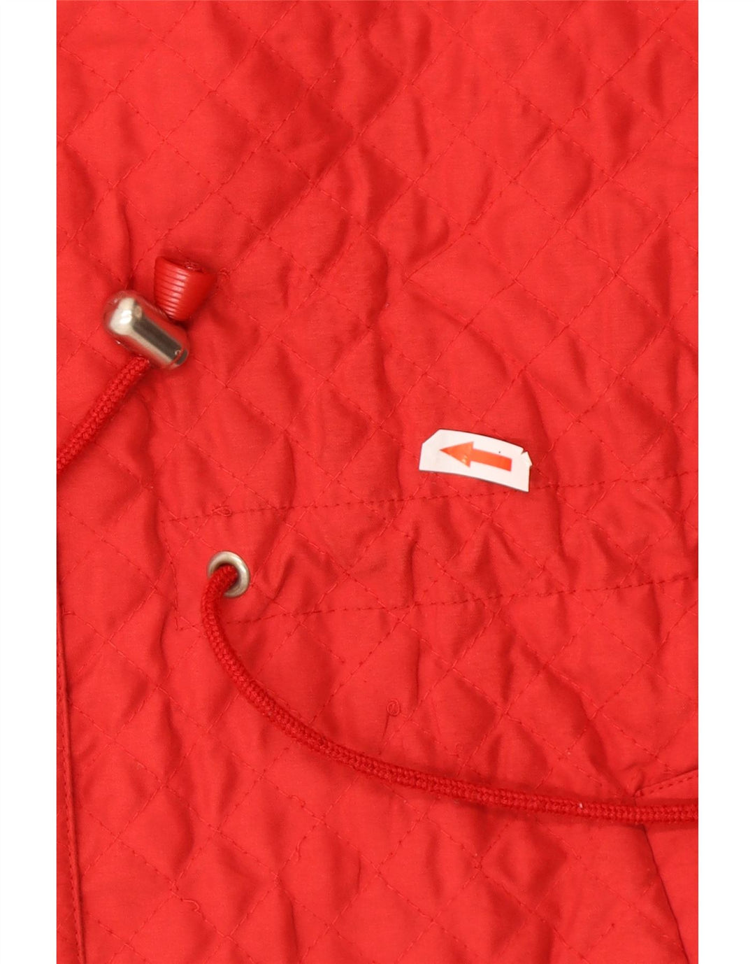 Giacca trapuntata oversize con cappuccio da donna Alba Fornari UK 10 piccola rossa