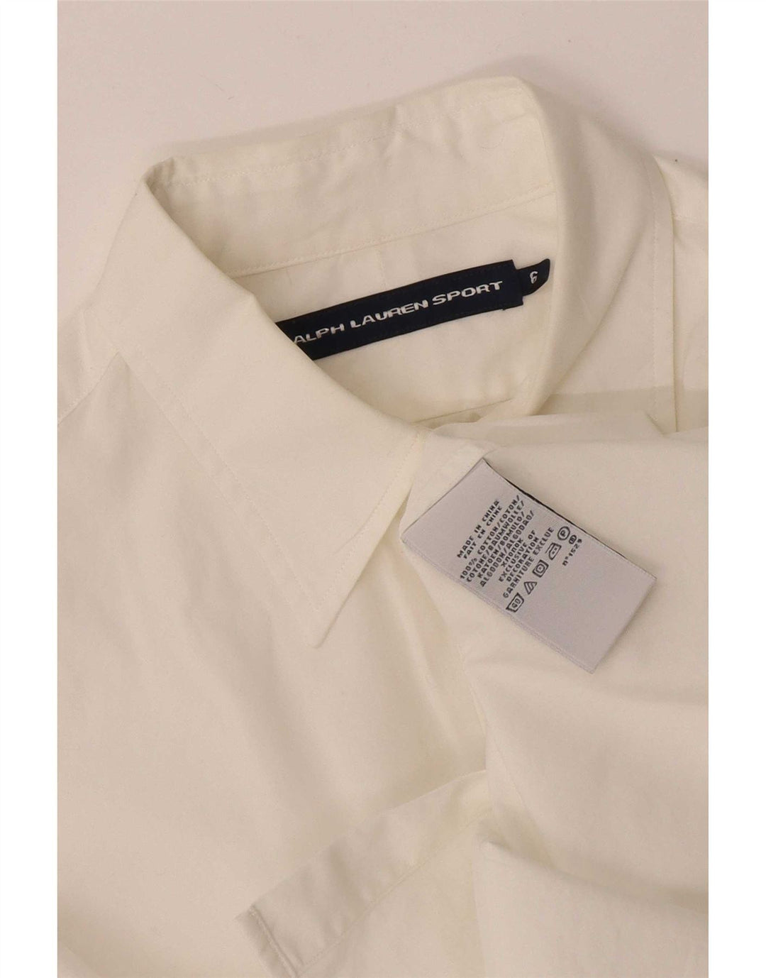 Camicia da donna Ralph Lauren US 6 cotone bianco medio