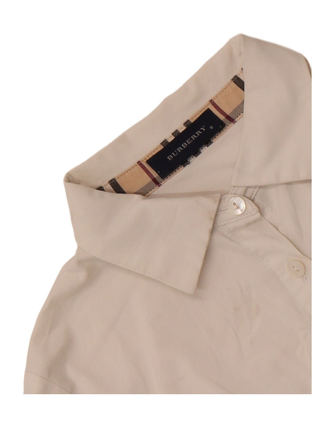 Camicia Bambina Burberry 7-8 Anni Bianca