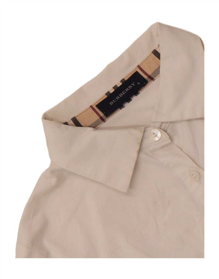 Camicia Bambina Burberry 7-8 Anni Bianca