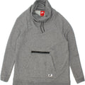 NIKE Womens Roll Neck Sweatshirt Jumper UK 10 Small Grey Cotton Vintage Nike and Second-Hand Nike from Messina Hembry 