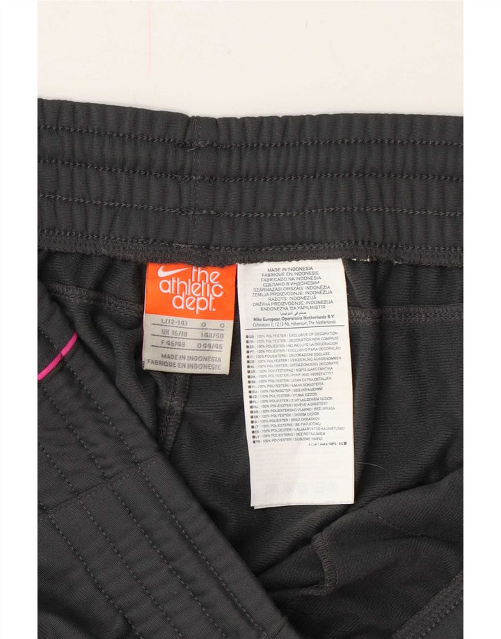 Pantaloni della tuta da donna Nike UK 16/18 Large Grigio Poliestere