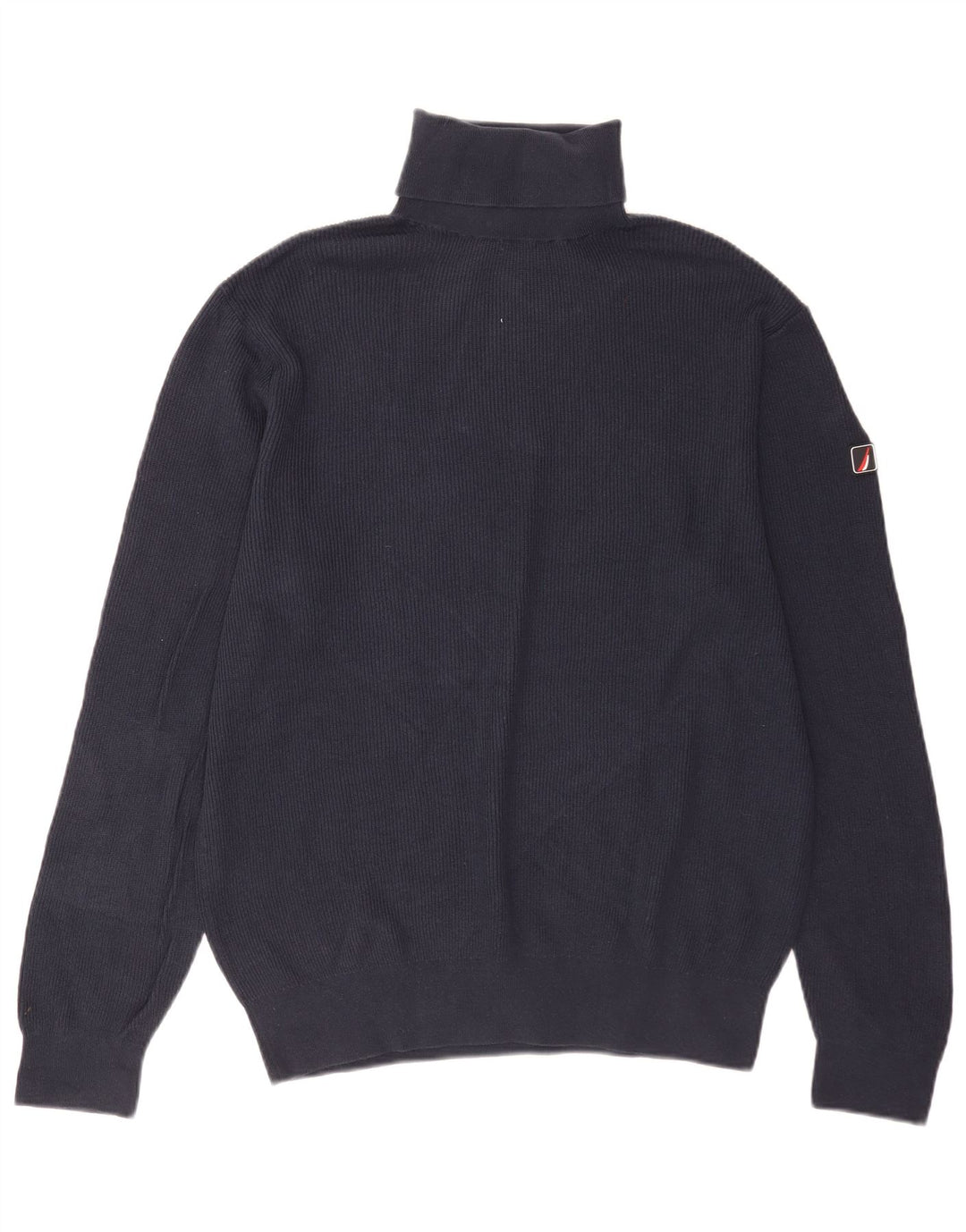 Maglione da uomo Nautica con collo alto, grande cotone blu navy
